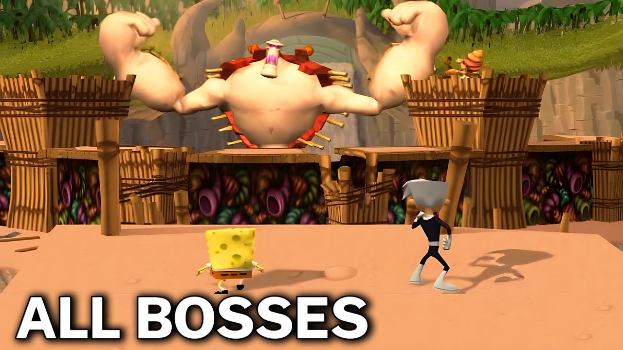 Nicktoons: Battle for Volcano Island - ALL BOSSES