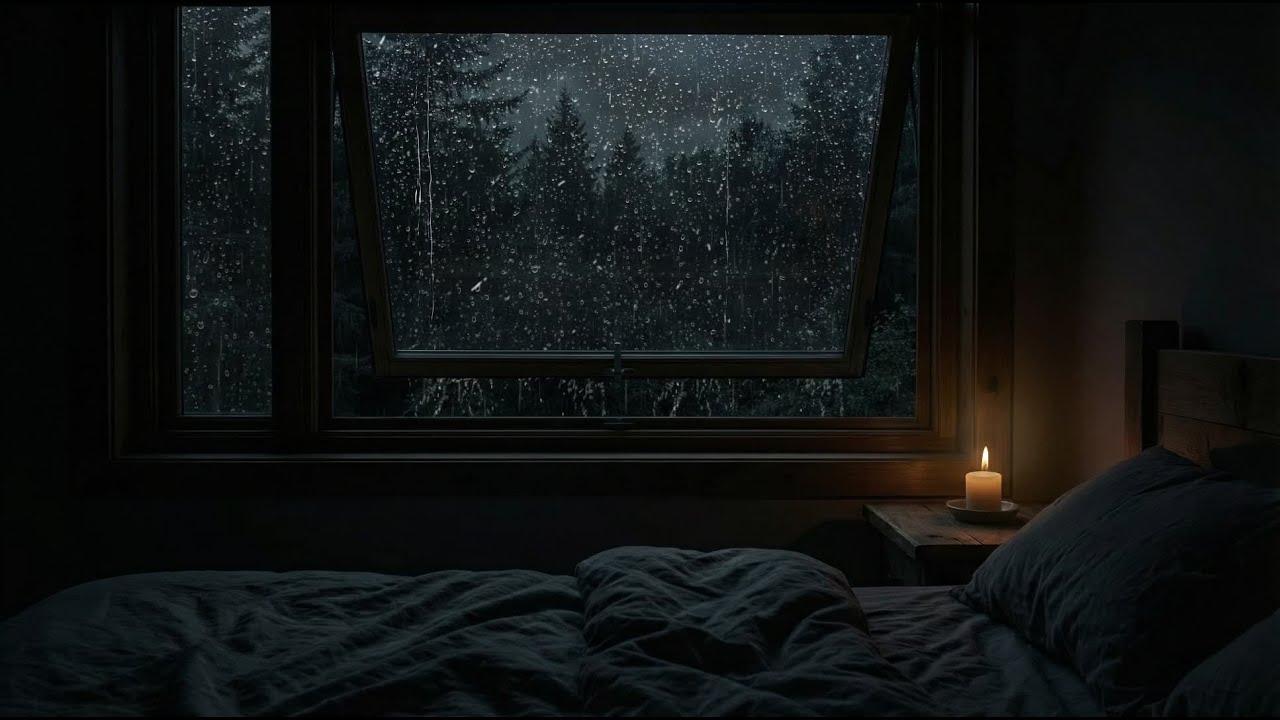 Rain Sounds for Sleeping - Window Rain and Thunder Sounds For Sleeping, Relaxing