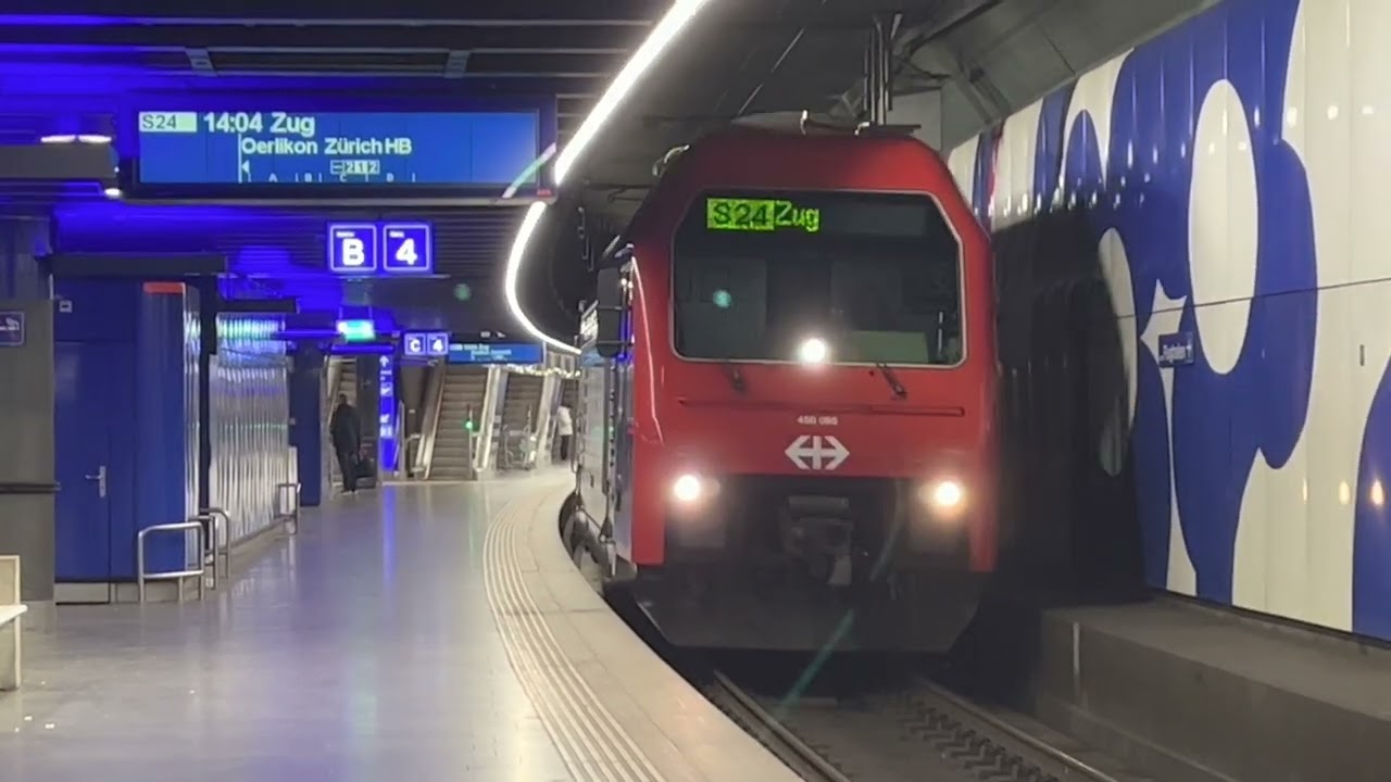 Trains at Zürich Flughafen (01.02.2022)