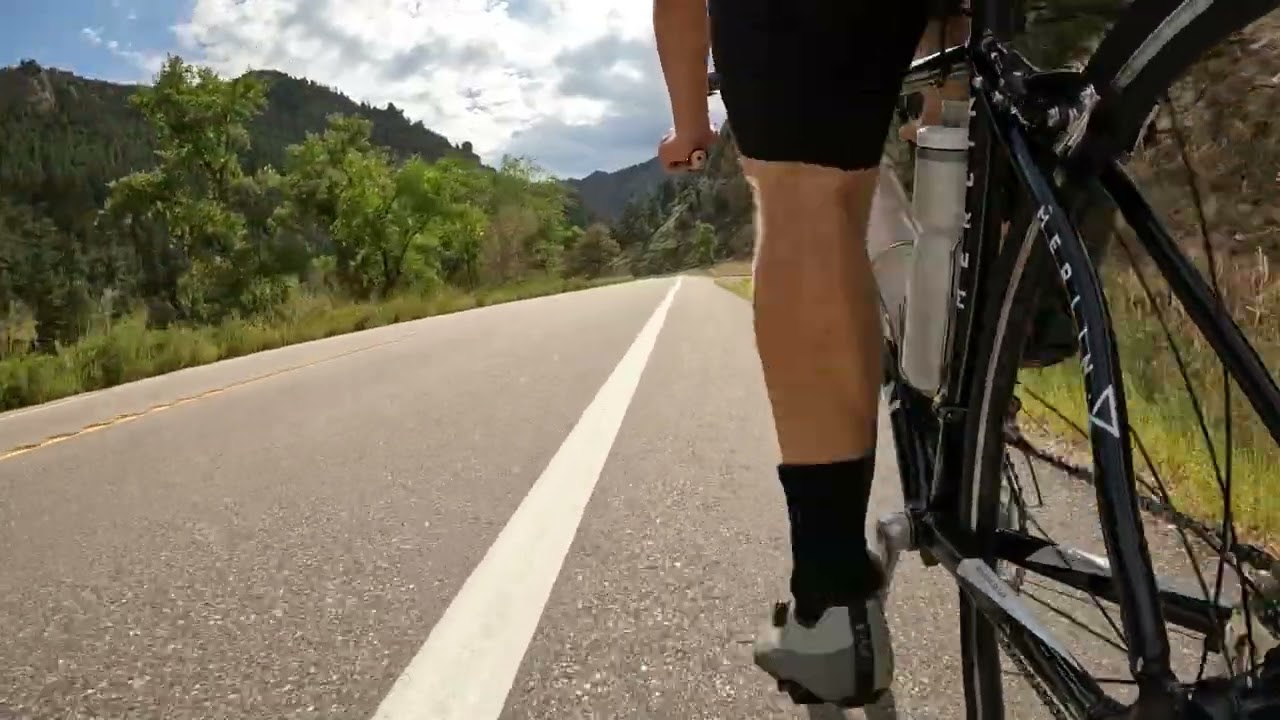 Cycling Up CO Route 7 (S St Vrain) Effort #2, 09/02/2024