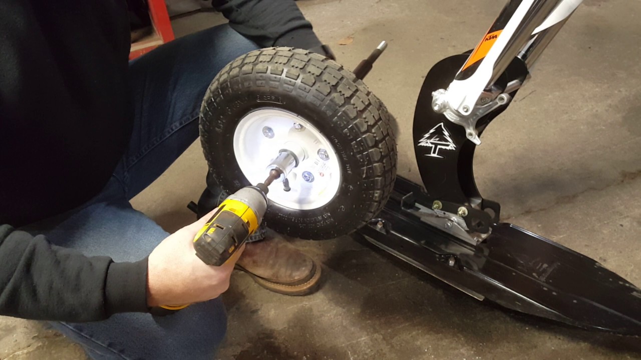 Snowaxles.com Timbersled wheel kit, axle install - Snowaxles.com