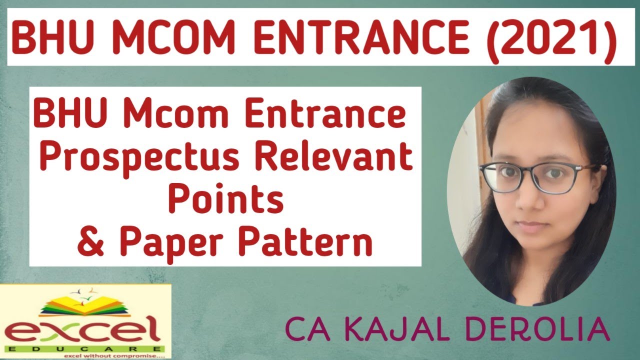 BHU M.com Entrance 2021 | BHU M.com Admission 2021 | Syllabus | Paper Pattern | Preparation Pattern|