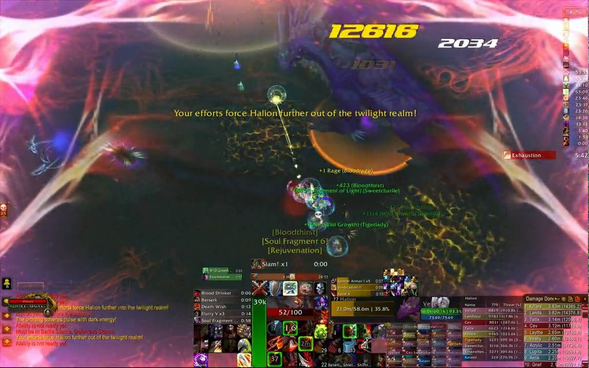Halion 25 Heroic Landsoul Fury Warrior POV