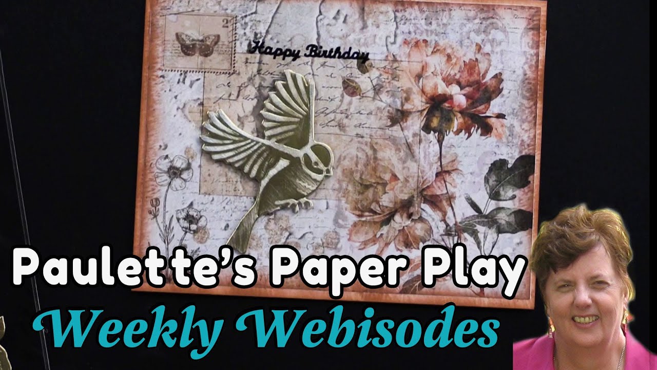 4 Pretty Card Ideas Using Distressed Florals 12x12 Paper Pad by Crafter's Companion