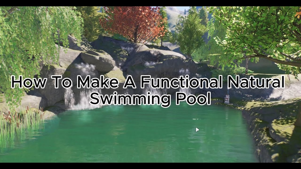 Planet Coaster 2: How to create a functional natural pool