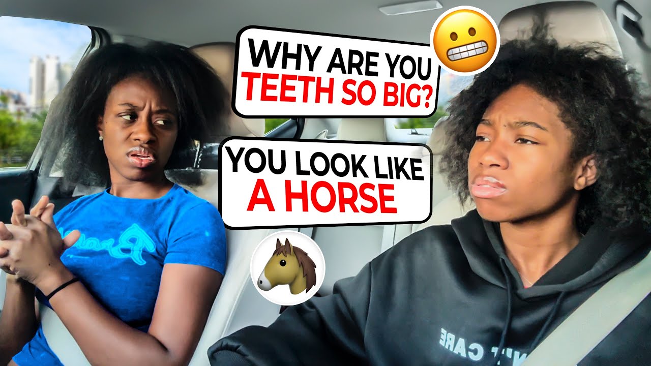 *Talking about my Moms Teeth* to get her reaction