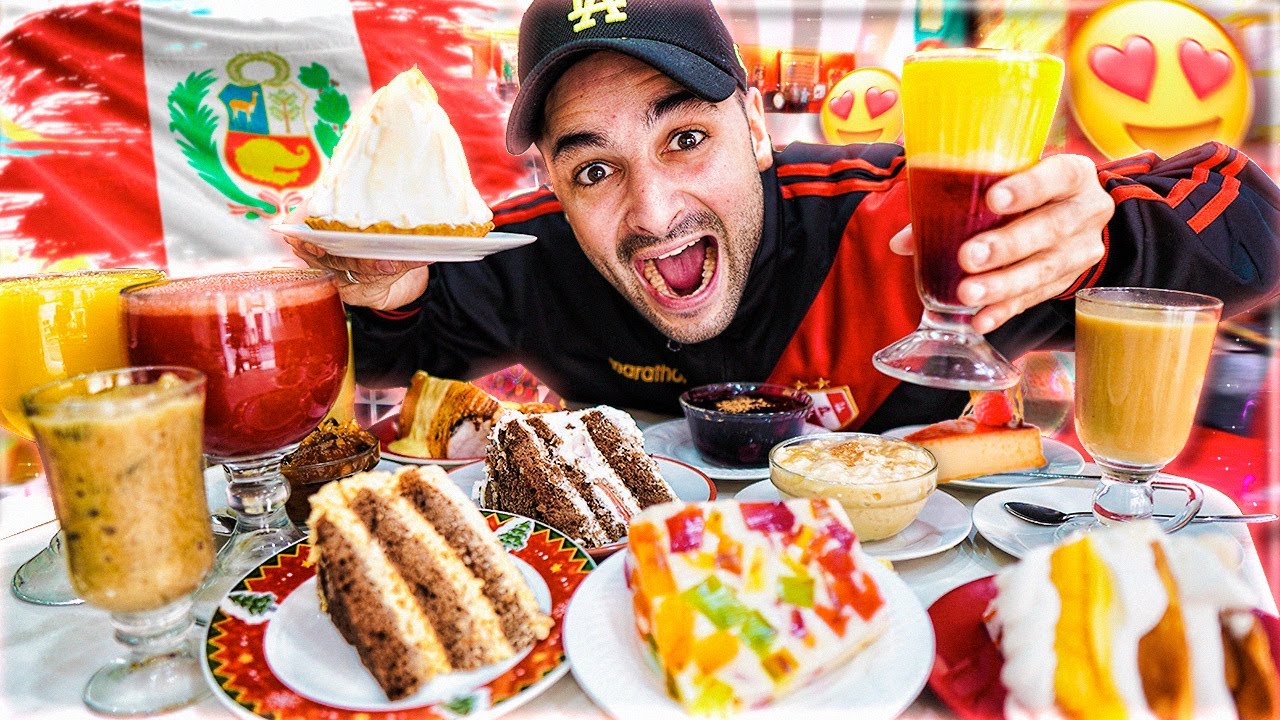 PROBANDO TODOS LOS POSTRES PERUANOS!! 