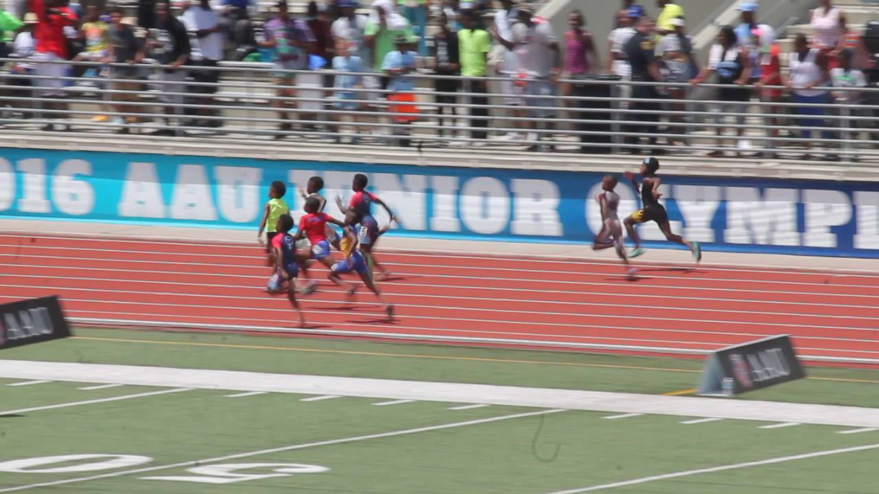 8-6-16 BRAYDEN HENRY 8 BOYS 100M Final 13.91 (NATIONAL CHAMPION) Junior Olympics (Texas)
