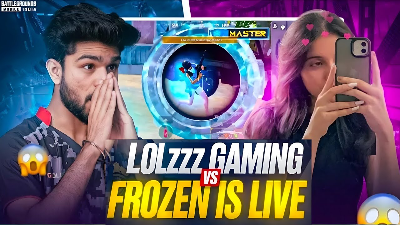 LOLZZZ GAMING VS FROZEN IS LIVE FIGHT| LoLzzz Gaming vs Girl Streamer Meet up 