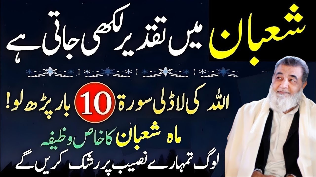 Mahe Shaban Mein Taqdeer Likhi Jati Hai – Allah Ki Ladli Surat 10 Bar Parh Lo | Baba Irfan Ul Haq