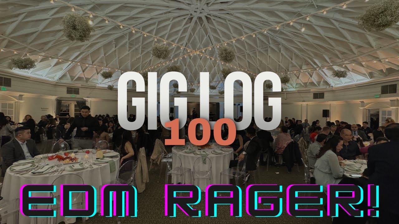 GIG LOG 100 | FULL EDM WEDDING | NEW LIGHTING COMING SOON! | HK SPEAKERS RETURN!
