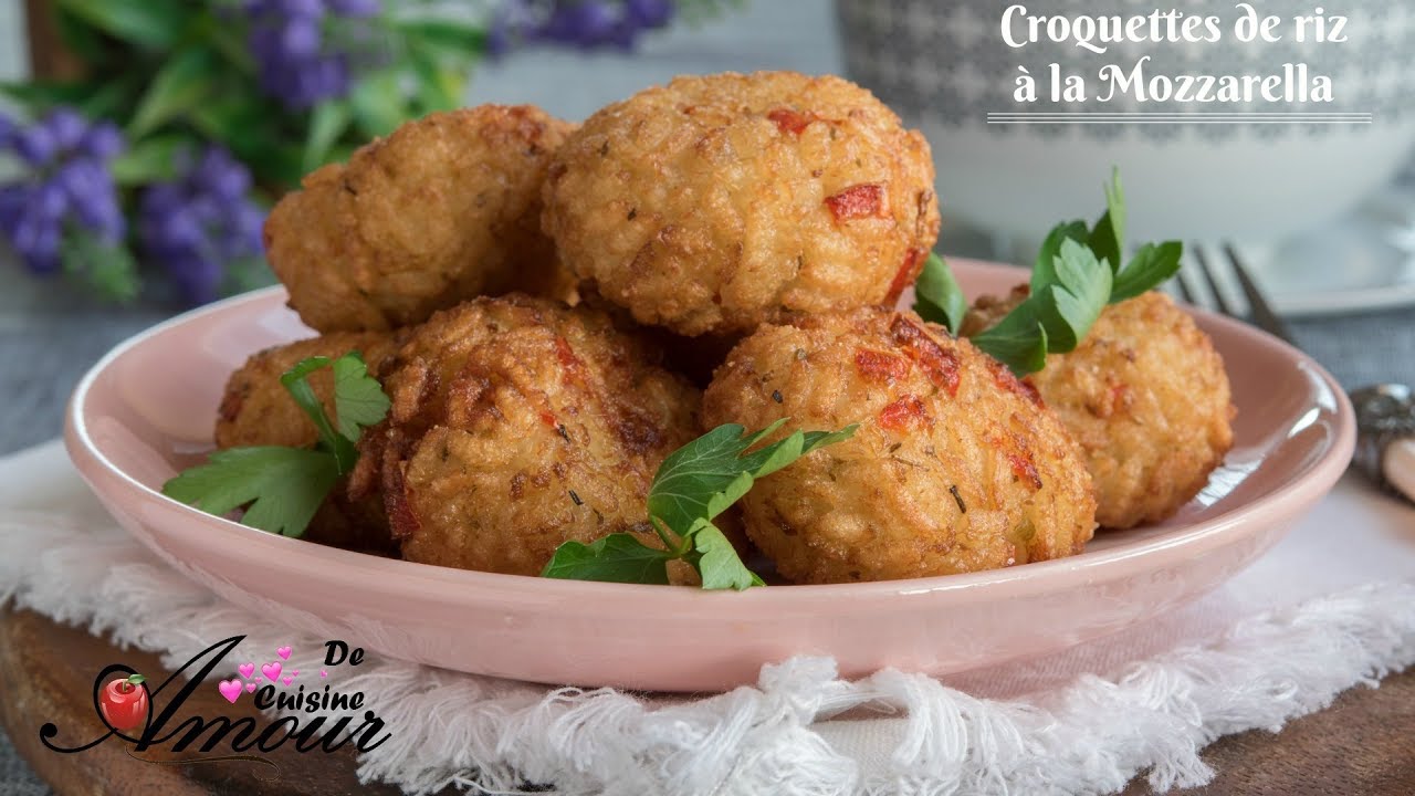 croquettes de riz à la mozzarella  / arancini par Soulef