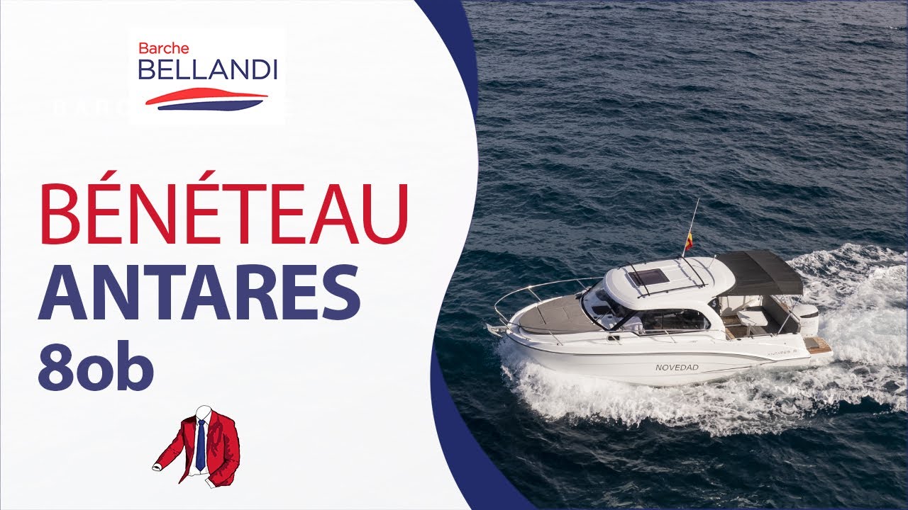 Beneteau Antares 8 V2 - Barca a motore in prova a Barcellona - Barche Bellandi