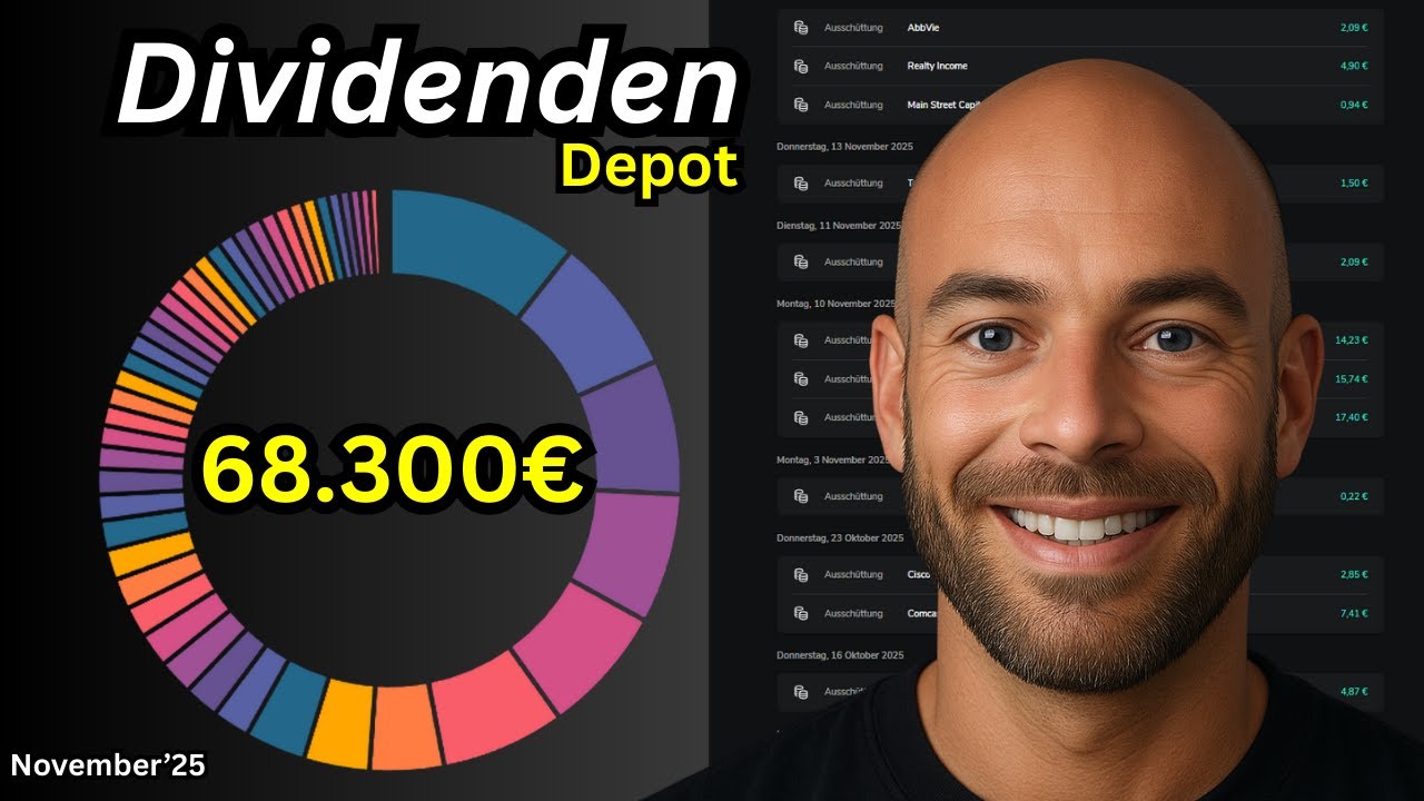 So viel Dividenden zahlt mein 68k Dividendenportfolio im November 2025