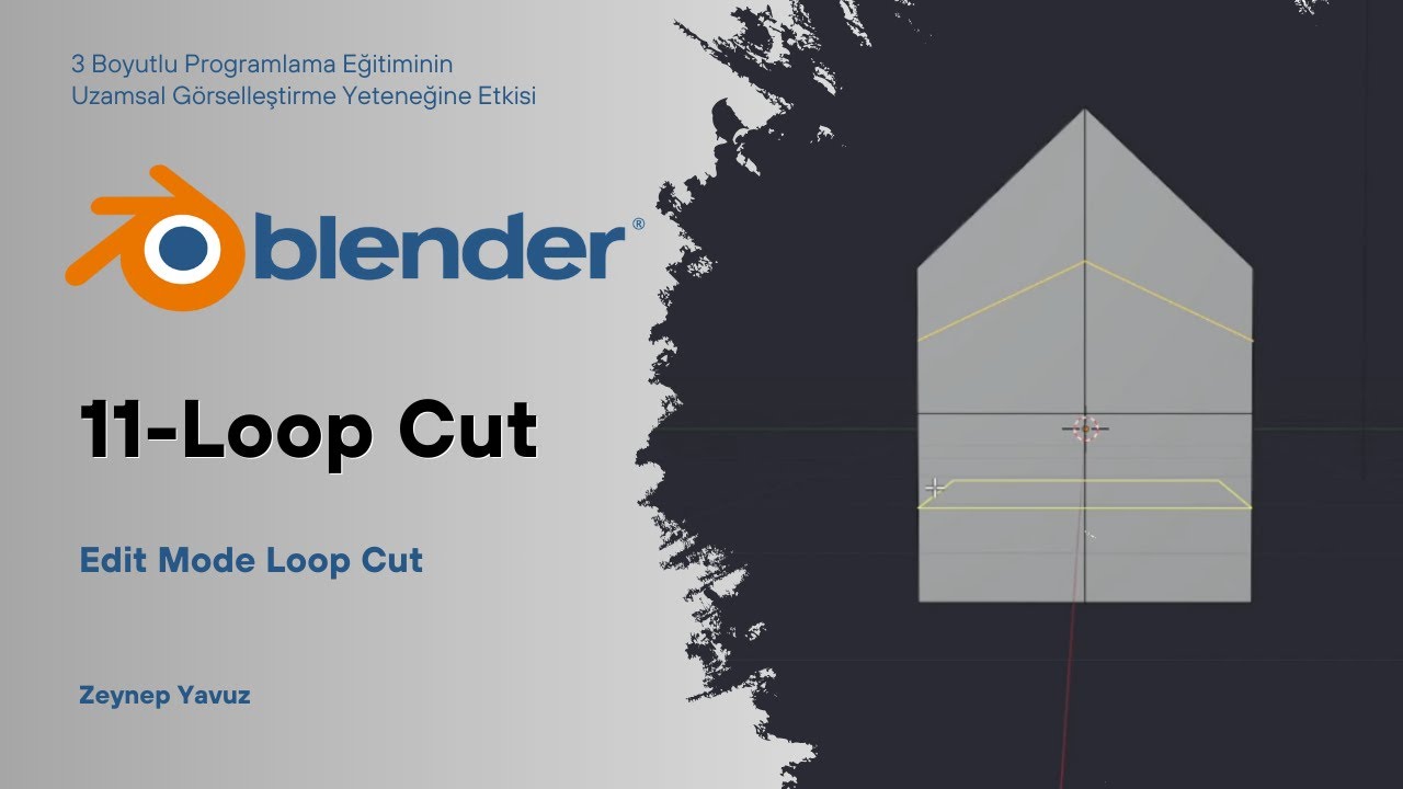 Blender Eğitimi - 11 - Loop Cut