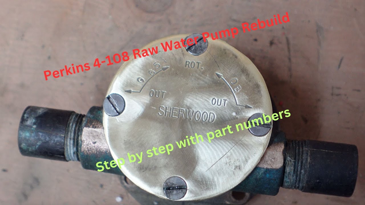 Perkins 4-108 Raw Water Pump Rebuild | Step by Step with Part Numbers [EP 101]