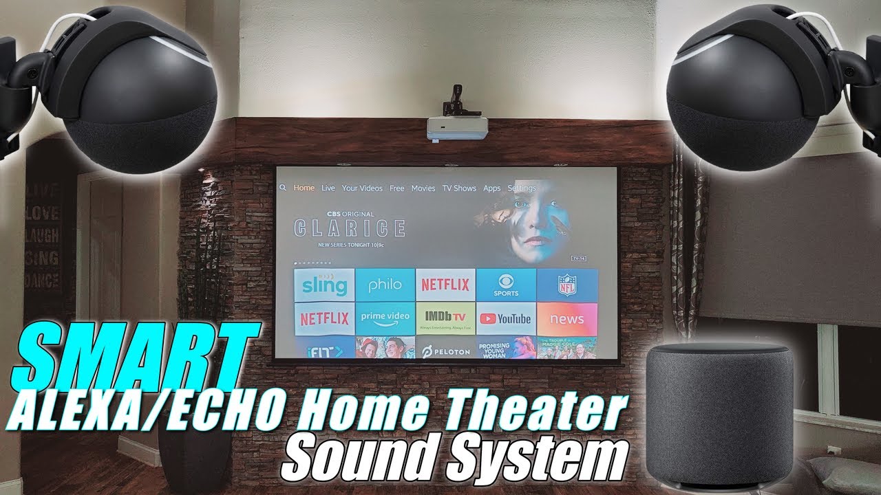 СОЗДАЙТЕ звуковую систему домашнего кинотеатра Alexa/ECHO с FIRE TV #hometheaterspeaker #echo