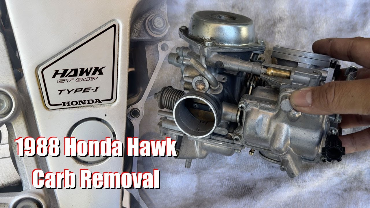 1988 Honda Hawk GT Carburetor Removal