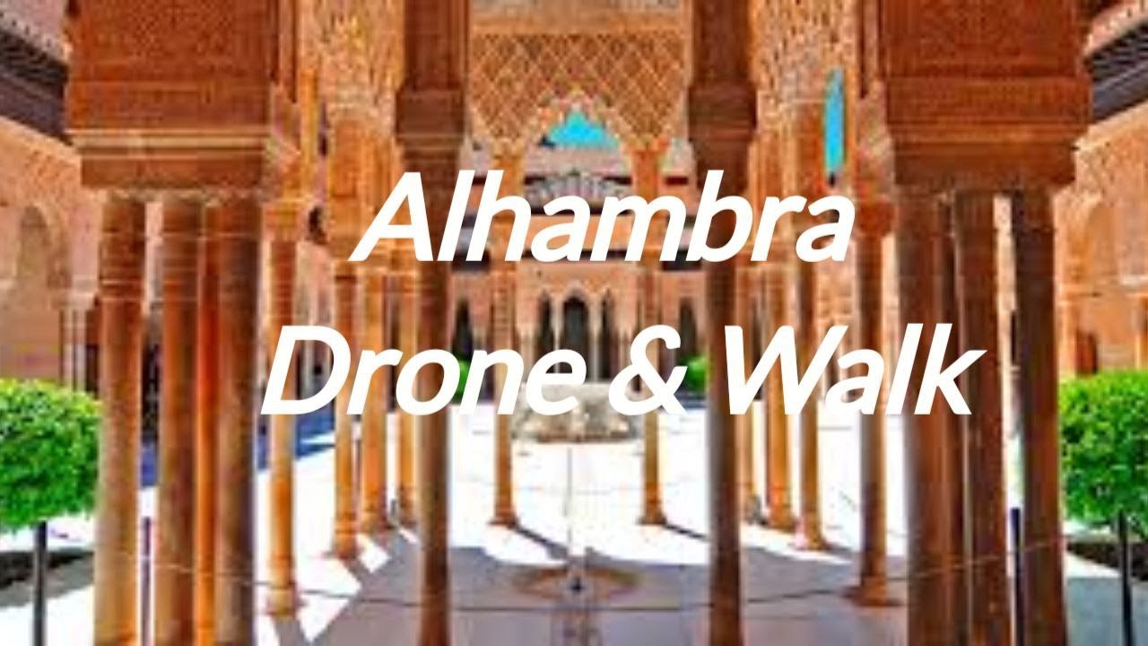 Alhambra Ganada Drone Pov Walk .