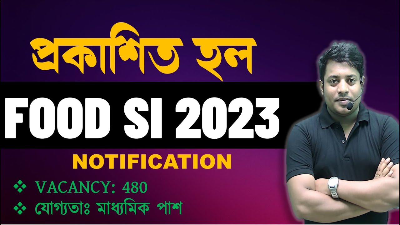 #food SI 2023 NOTIFICATION has been published.. @maths_with_mrinmoy_sir