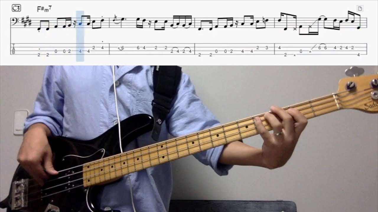Freddie's Dead - Curtis Mayfiled Bass Cover연주 & Backing Track (베이스타브,Bass Tab)