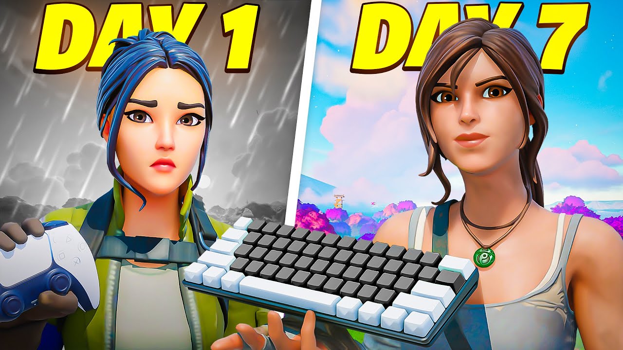 Переход с контроллера на клавиатуру и мышь за 1 неделю! (Fortnite Controller to KBM)