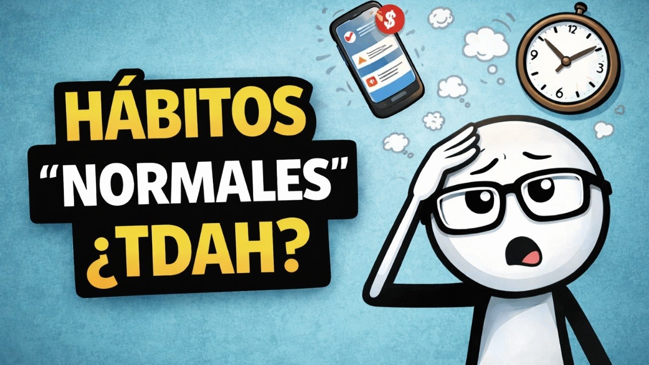 Hábitos normales que en realidad son señales de TDAH