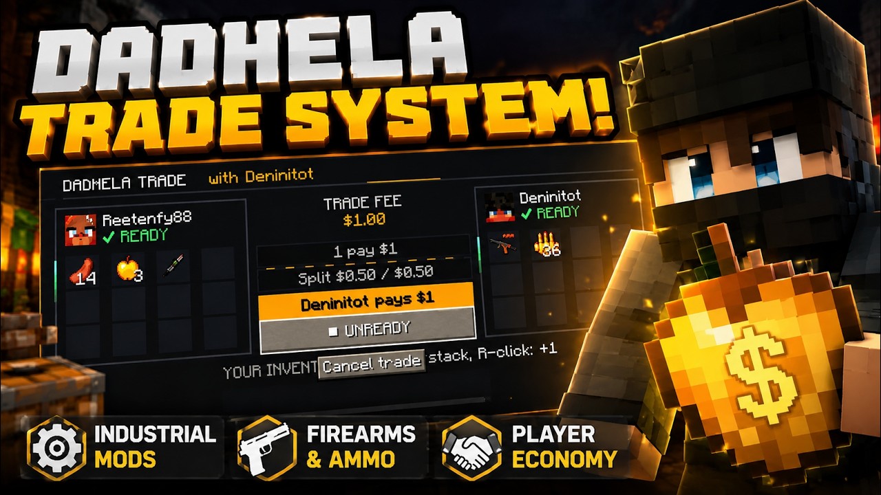 🔁 Dadhela trade system showcase | Dadhela Open Beta Test minecraft server