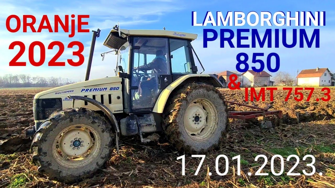 ORANJE 17.01.2023. LAMBORGHINI PREMIUM 850 i IMT 757.3 | Ploughing | Plowing