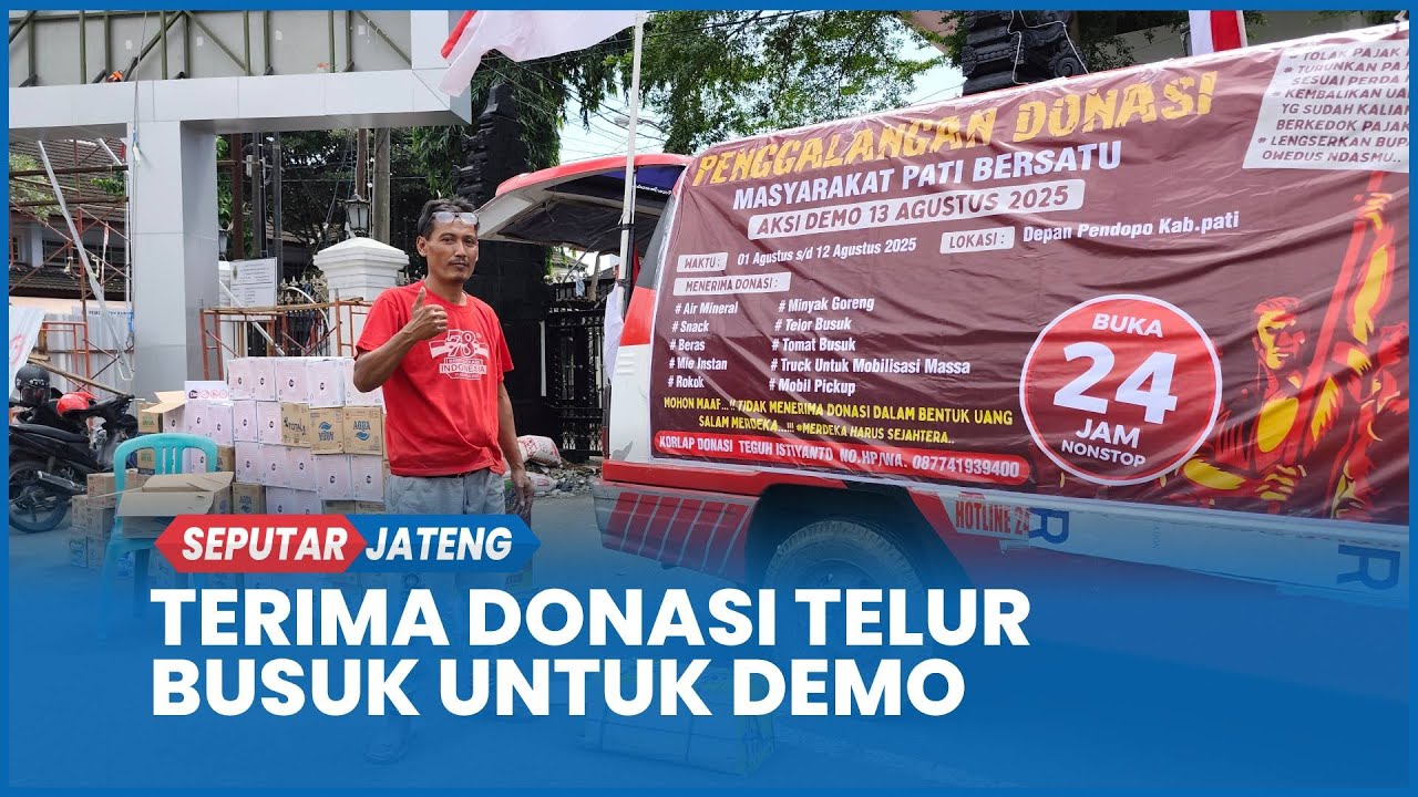 Warga Pati Galang Donasi Logistik dan Telur Busuk untuk Aksi Demo Tolak Kenaikan Pajak
