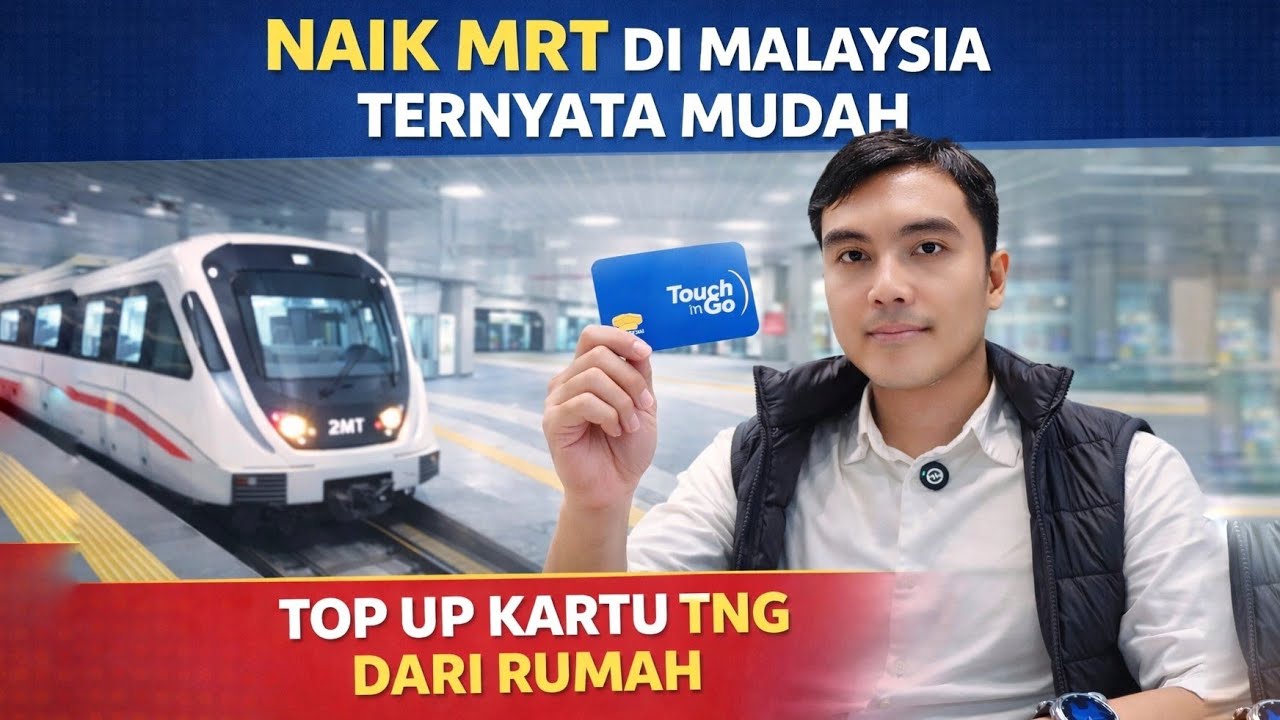 Tips Menggunakan LRT Kuala Lumpur, Cara Top Up TNG Card Terbaru 2026 🇲🇾Gak Ribet Langsung dari Rumah
