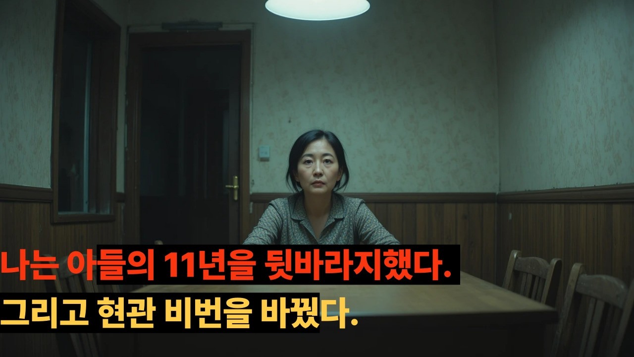 나는 아들의 11년을 뒷바라지했다. 그리고 현관 비번을 바꿨다.