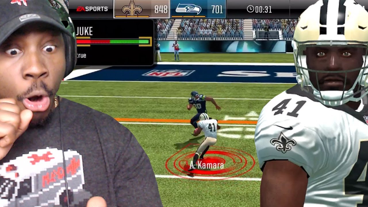 Геймплей Madden Mobile 19 Overdrive! Элвин Камара ломает лодыжки! Madden Mobile 19, эпизод 2