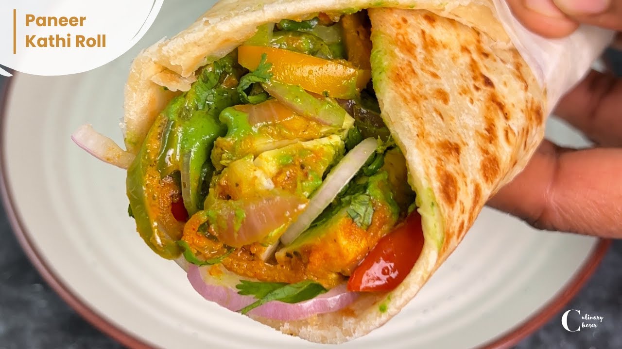 Paneer Kathi Roll | पनीर काठी रोल बनाने का आसान तरीक़ा | Kolkata Kathi Roll Recipe |Easy Paneer Roll