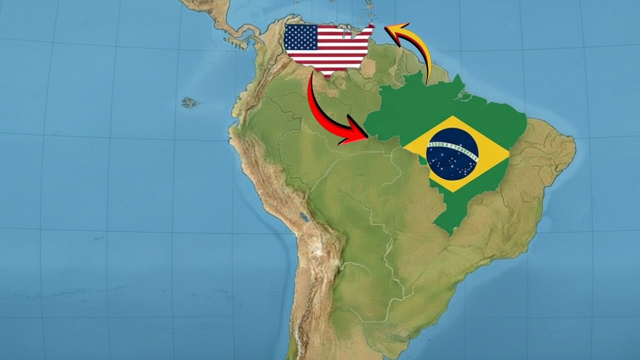 E se os Estados Unidos Trocassem de Lugar com o Brasil?