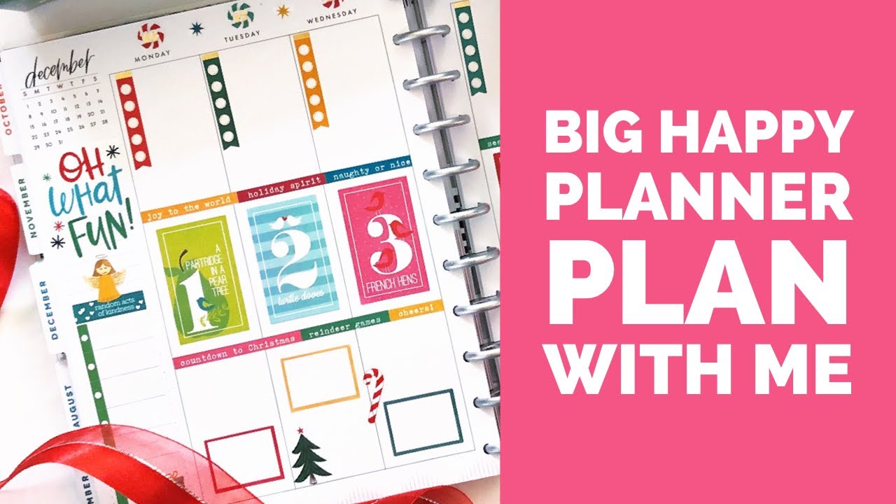 Plan With Me // Big Happy Planner // December 16, 2019