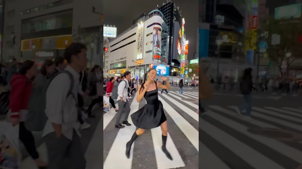 I had to do it keke🕺🏻🚦 #wheninjapan #shibuyacrossing #japan #omote #hannahmchutchison #shorts