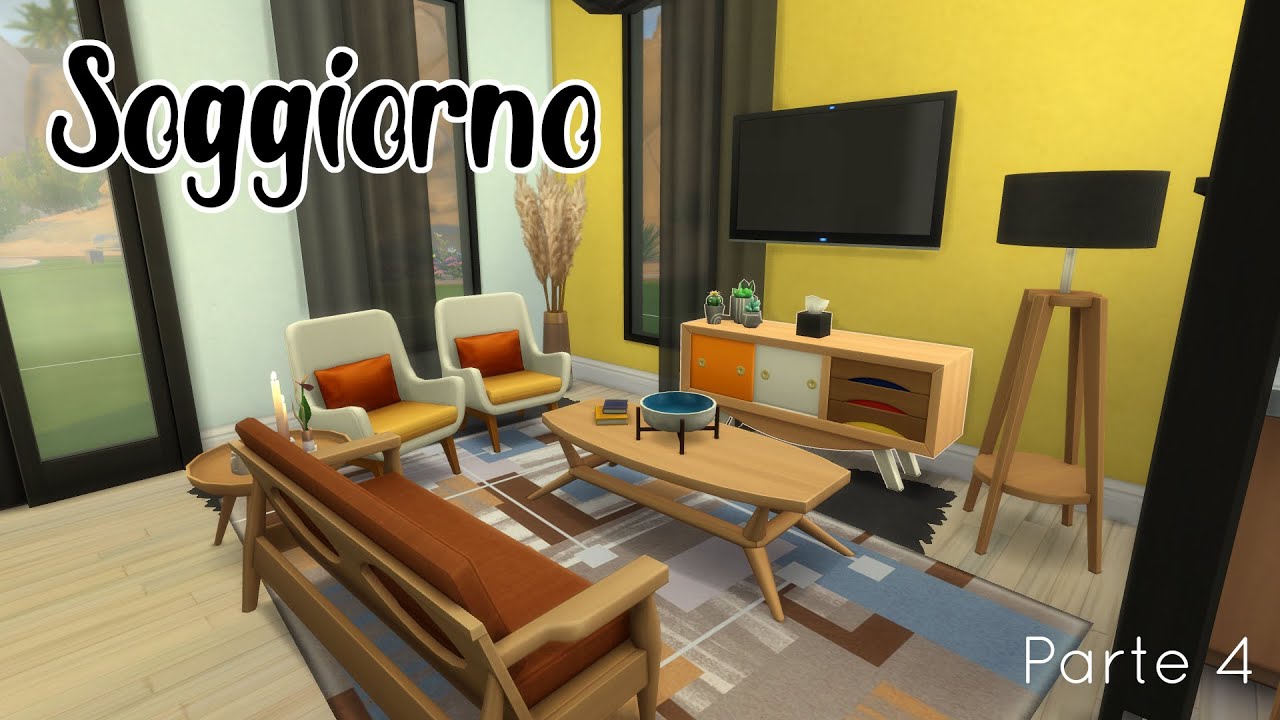 TUTORIAL 🛠🏠 : Come arredare su the sims 4 // parte 4 - Il Soggiorno 🌸