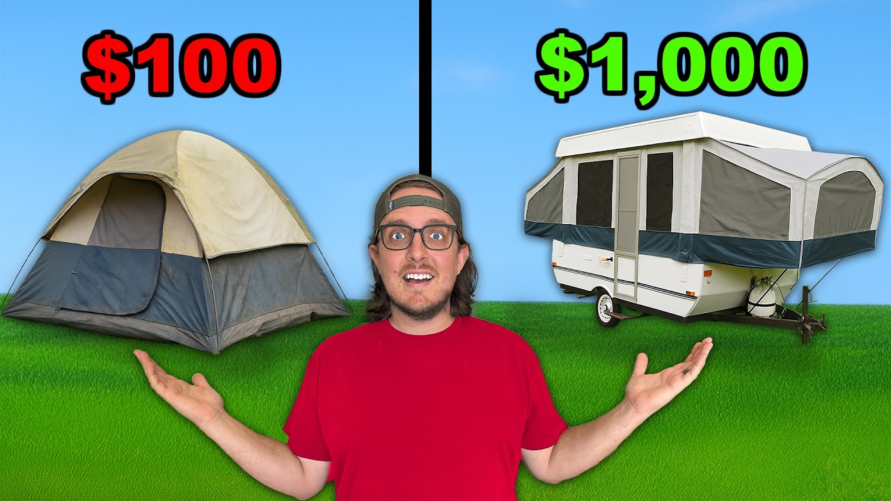 $100 vs $1000 Facebook Marketplace Camping Challenge!