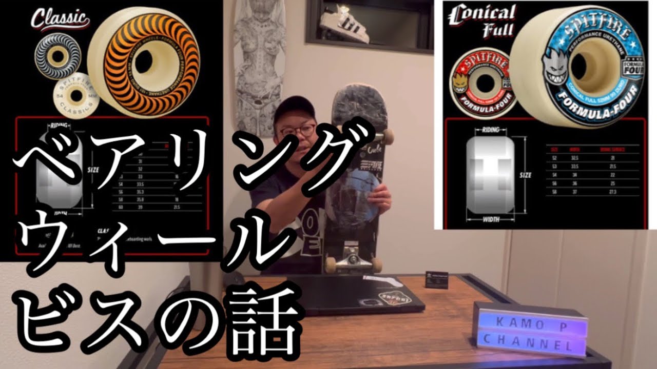 スケボーギアを徹底解説してみたvol.3 ウィール、ベアリング、ビス編
