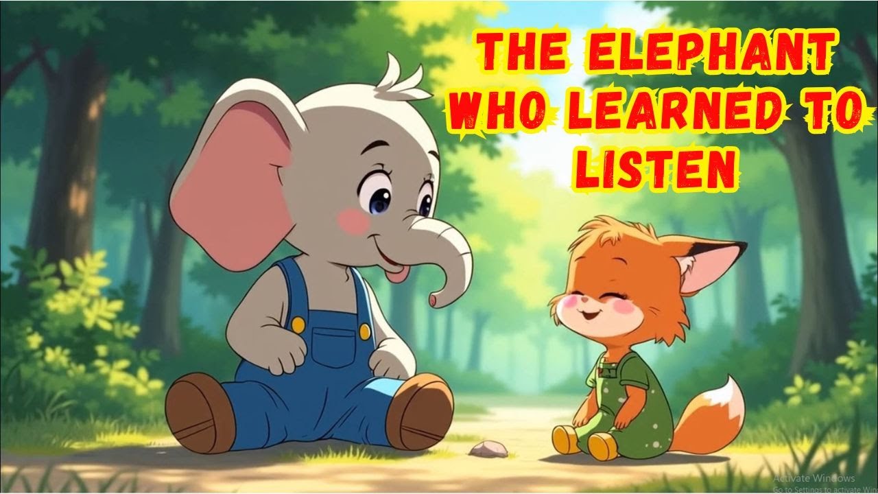 The Elephant Who Learned to Listen | Kids Moral Story Cartoon | Friendship & Kindness | Story