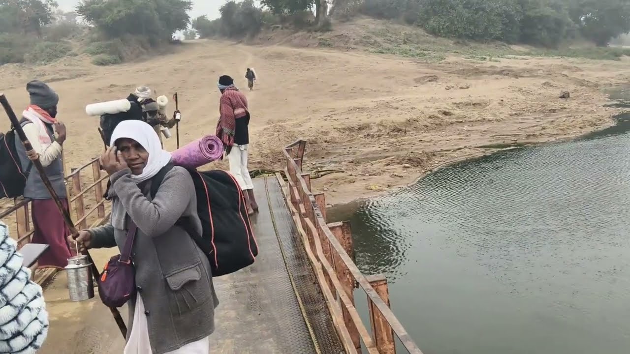 नर्मदा पायी परिक्रमा दिवस 63 वा खडगाव ते बावरी घाट