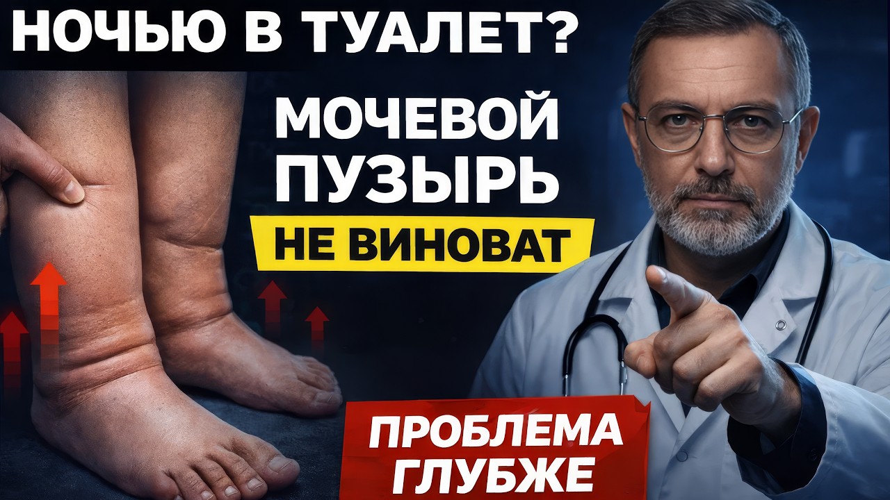 НОЧЬЮ В ТУАЛЕТ? МОЧЕВОЙ ПУЗЫРЬ НЕ ВИНОВАТ — ПРОБЛЕМА ГЛУБЖЕ