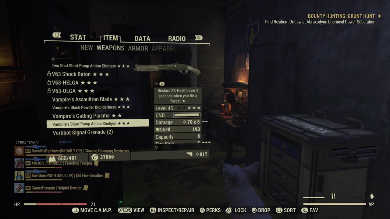 GamerPenguin's PS5 Pro Broadcast.   #Fallout76, #Fo76, #DailyChallenges, #BethesdaSoftworks