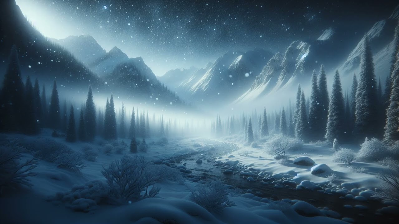 Peaceful Snowfall Sounds: Focus, Relax and Sleep