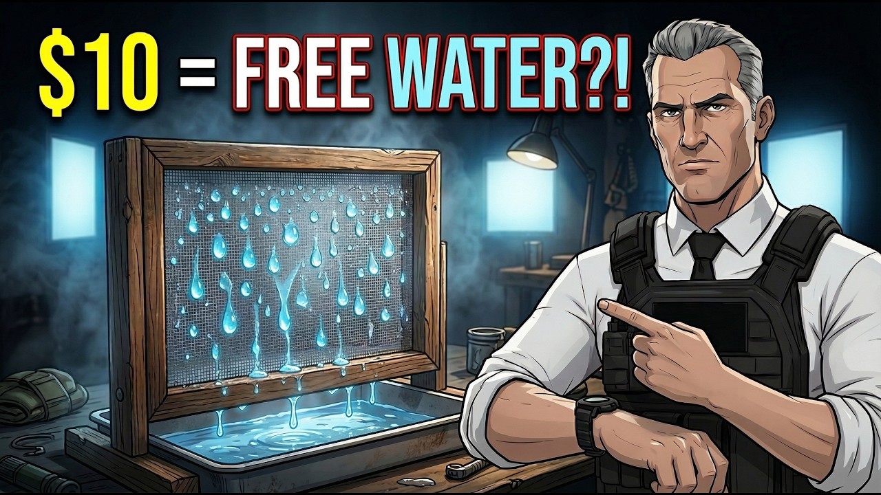 Atmospheric Water Collector In Just $10 (Forgotten Survival Trick)