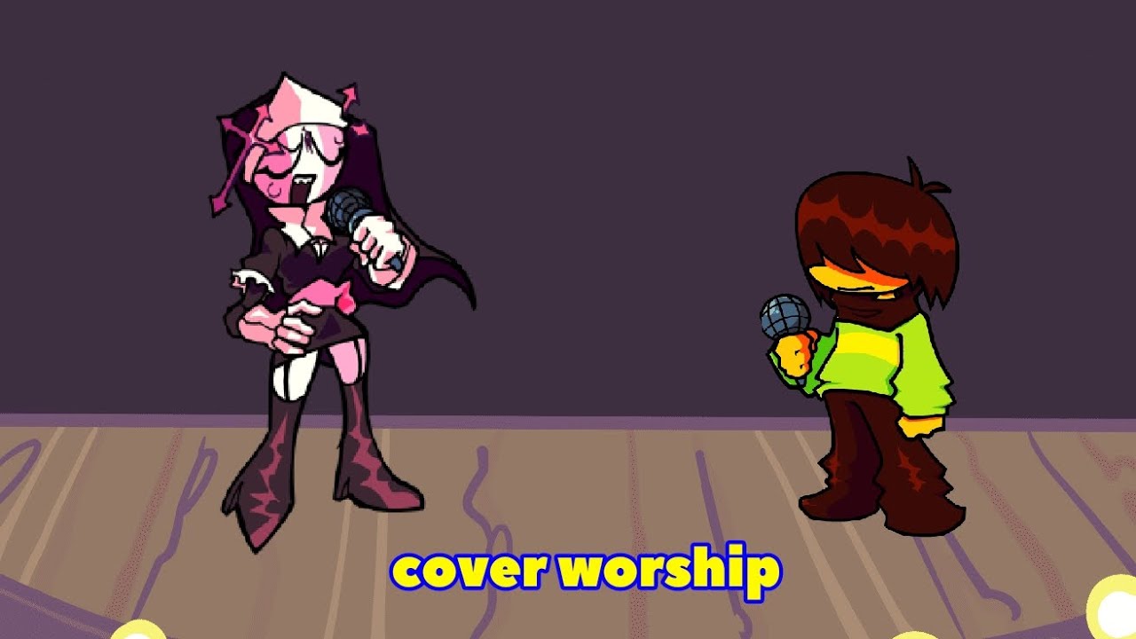Friday night funkin sarvente angry vs Kris cover worship