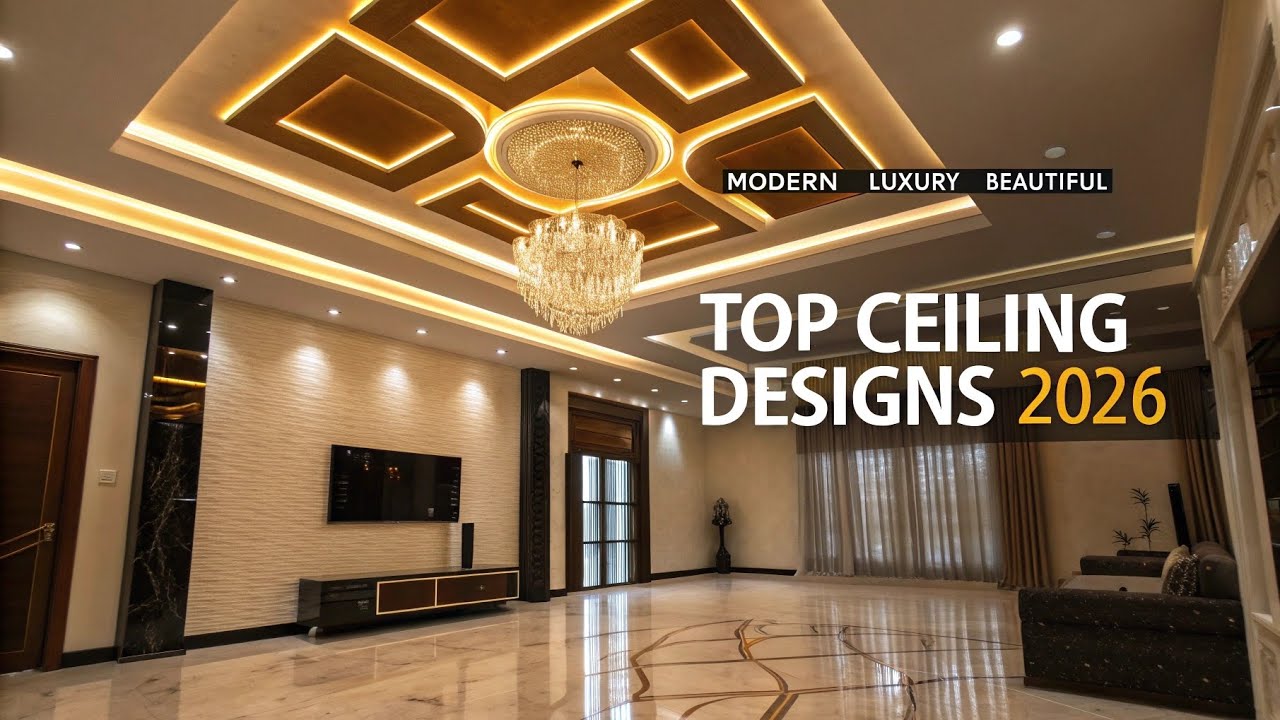 Top 8 Modern Ceiling Designs 2026 | Luxury Home Interior Ideas