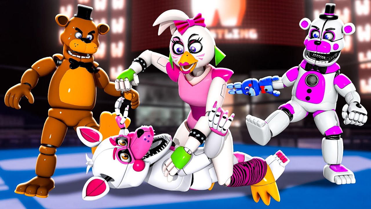 НЕ ДАЙТЕ Фантайму Фокси ПОБЕДИТЬ! С Фредди и Фантаймом Фредди в Gang Beasts