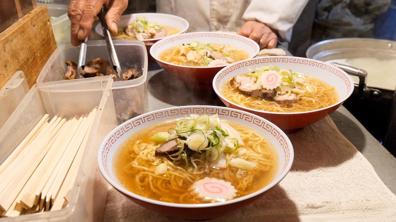 一杯500円のラーメンを売る75歳店主。名古屋の人情屋台ラーメンに密着丨Japanese Street Food